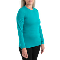Icebreaker 200 Oasis Base Layer Crew Top - Women's Flux Green::Flux Green