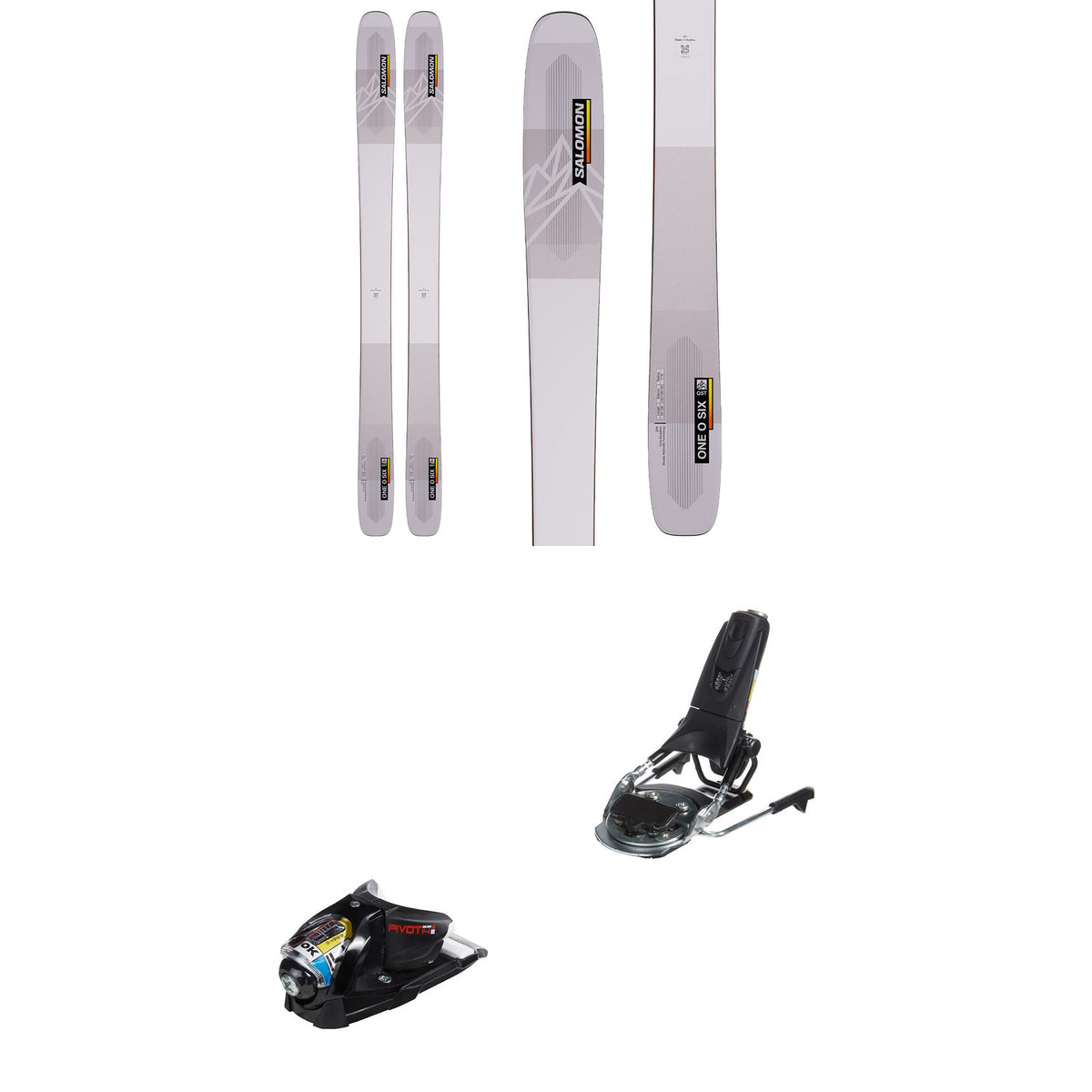 Salomon QST 106 Skis + Look Pivot 14 GW Ski Bindings 2023