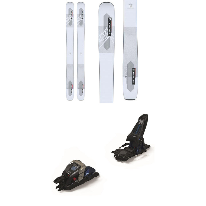 Salomon QST Blank Skis + Marker Duke PT 16 Alpine Touring Ski Binding 2023 Black/Gunmetal