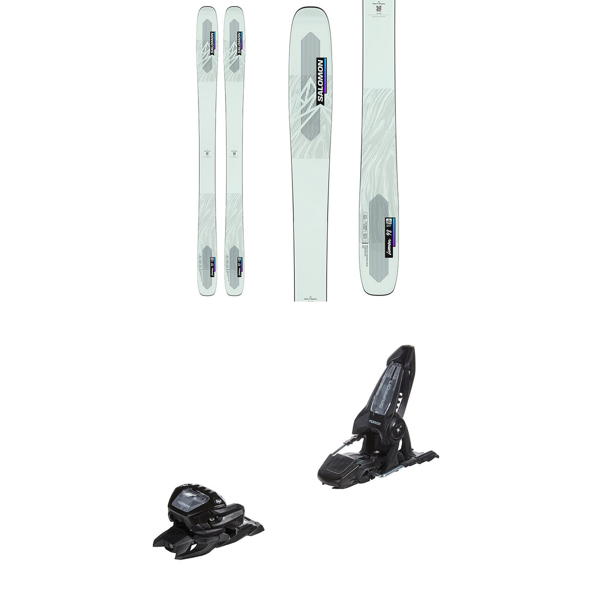 Salomon QST Lumen 98 Skis + Marker Griffon 13 ID Ski bindings - Women's 2023