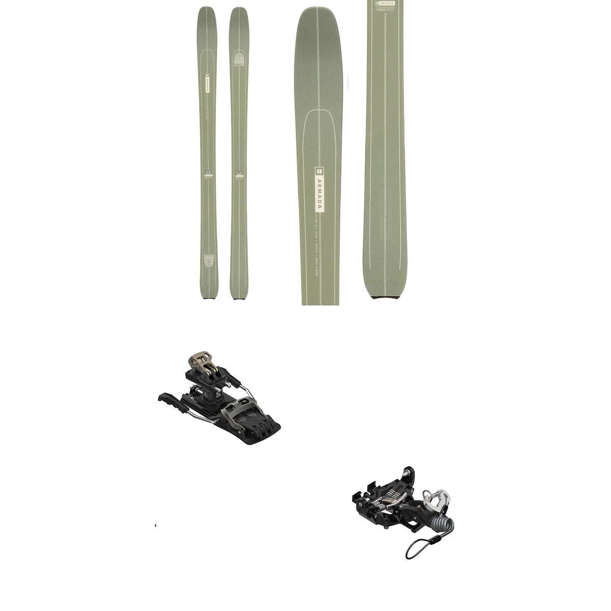 Armada Locator 96 Skis + Salomon MTN Pure Alpine Touring Ski Binding 2023