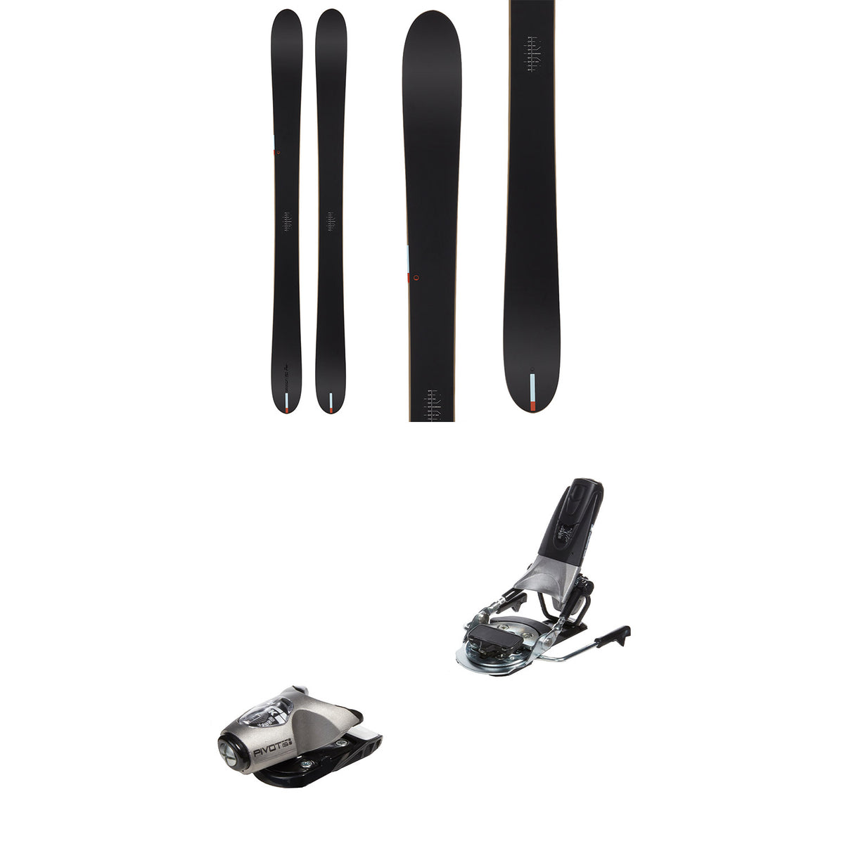 Season Pass Skis + Look Pivot 15 GW Ski Bindings