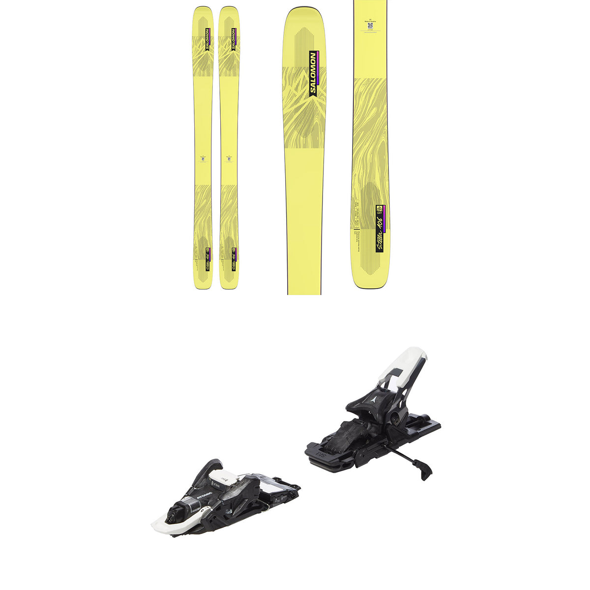 Salomon QST Stella 106 Skis + Atomic Shift MNC 10 Alpine Touring Ski Binding - Women's 2023