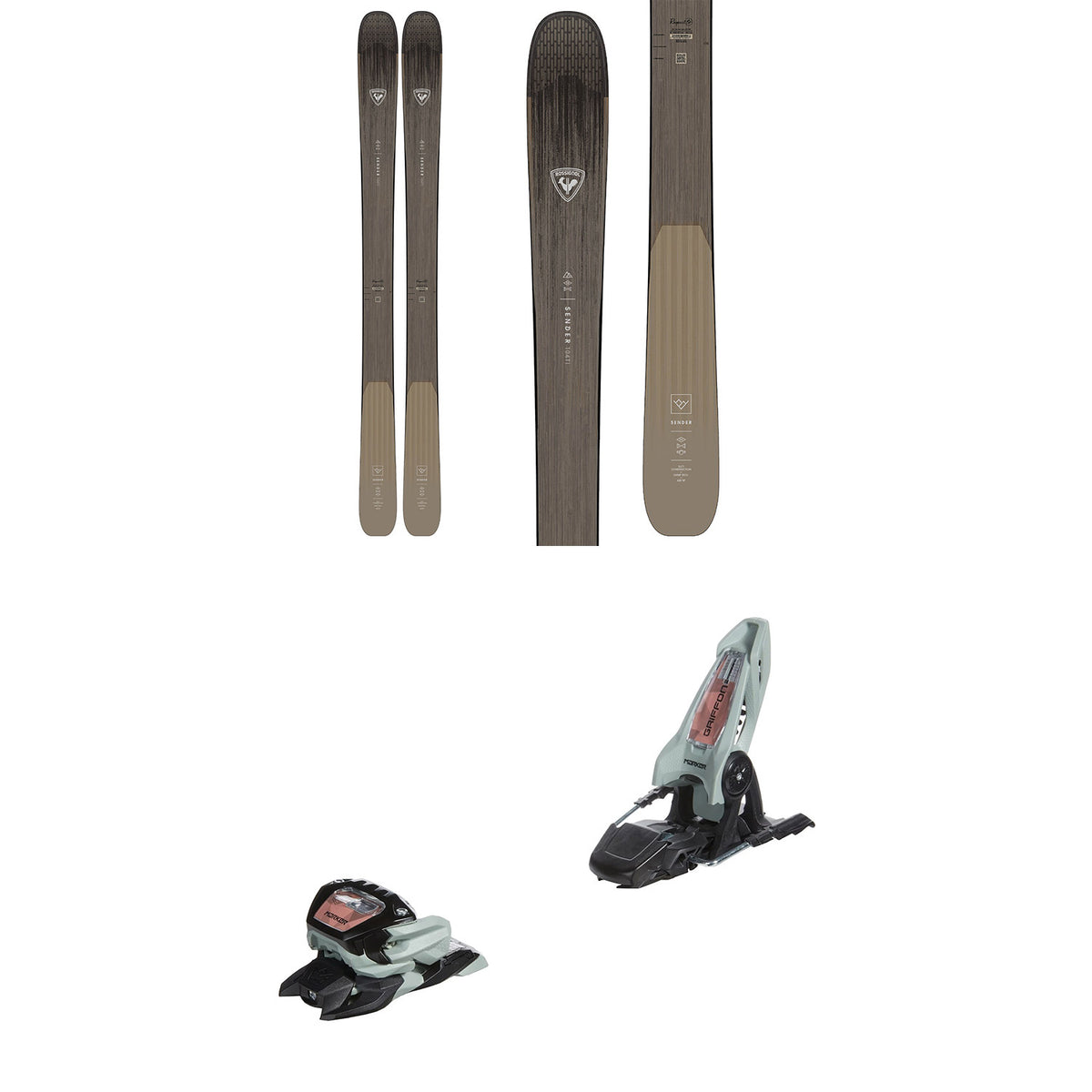 Rossignol Sender 104 Ti + Marker Griffon 13 ID Ski Bindings 2023