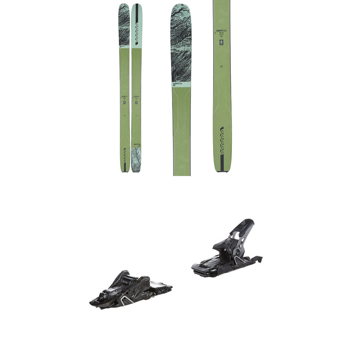 K2 Dispatch 101 Skis 2023+Salomon S/Lab shift MNC 13 110 Black Ski Bindings 2023