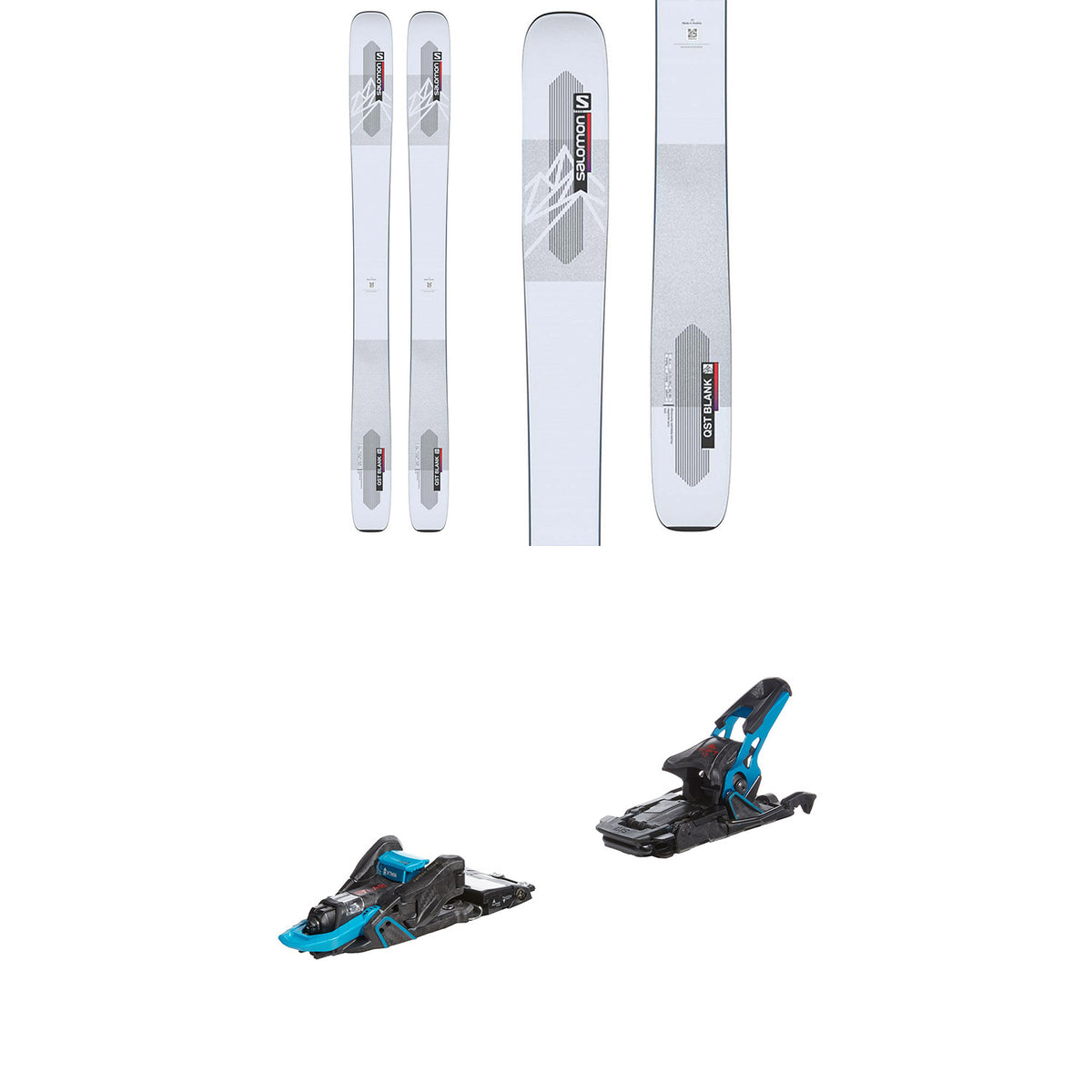 Salomon QST Blank Skis + Salomon S/Lab Shift MNC 13 Alpine Touring Ski Bindings 2023