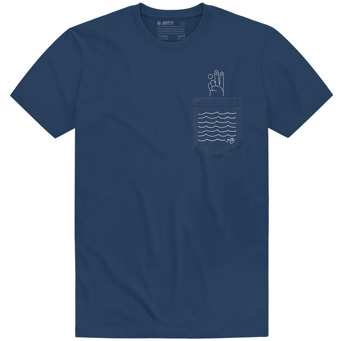 Jetty Deuces Pocket T-Shirt - Men's Blue
