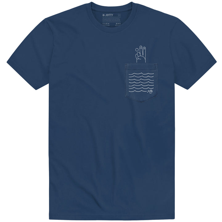 Jetty Deuces Pocket T-Shirt - Men's Blue