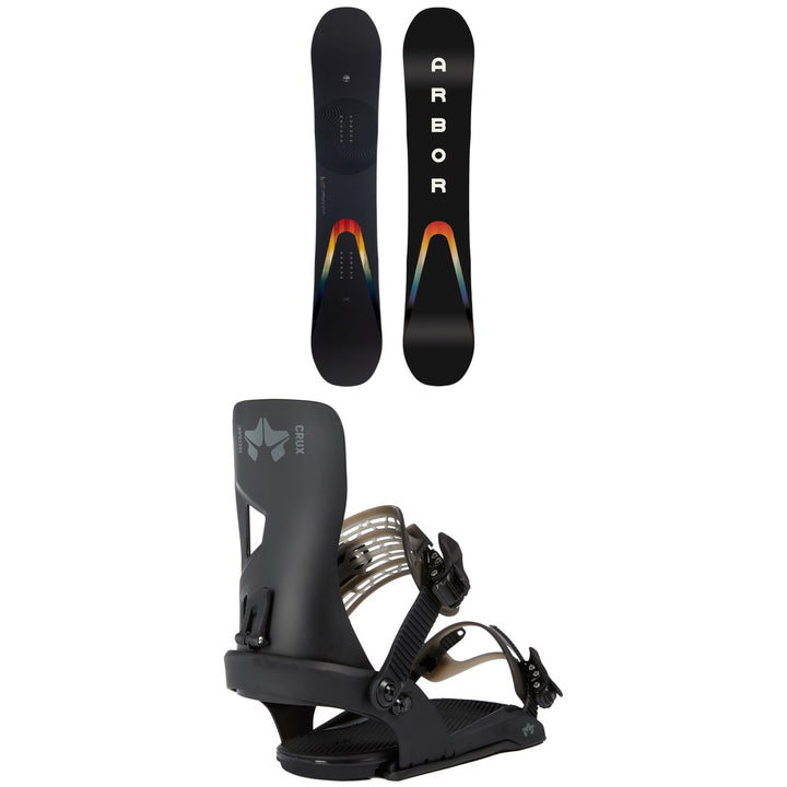 Arbor Formula Camber Snowboard + Rome Crux SE Snowboard Bindings