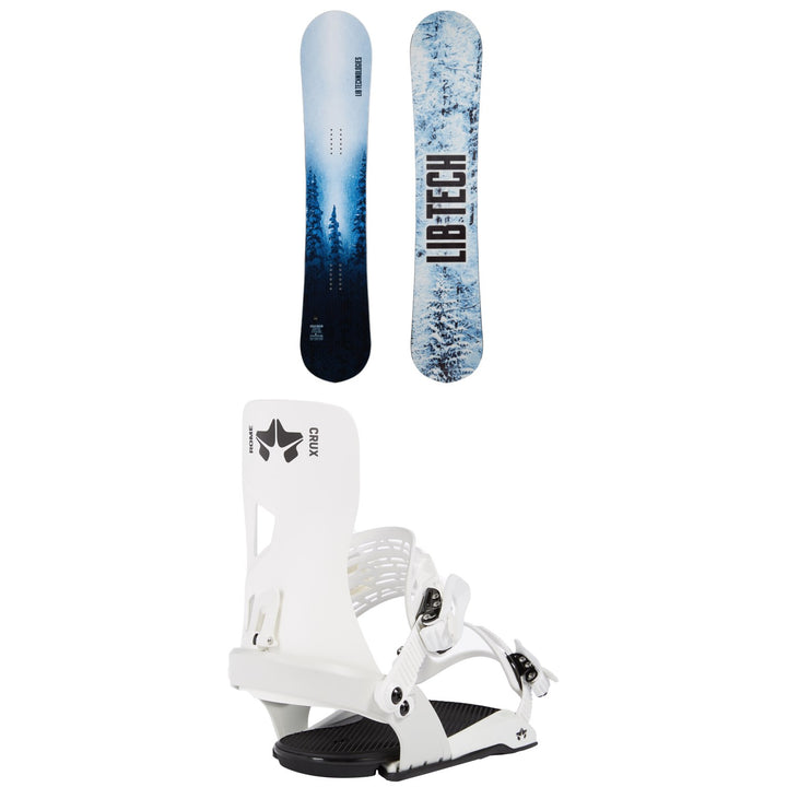 Lib Tech Cold Brew C2 Snowboard + Rome Crux SE Snowboard Bindings