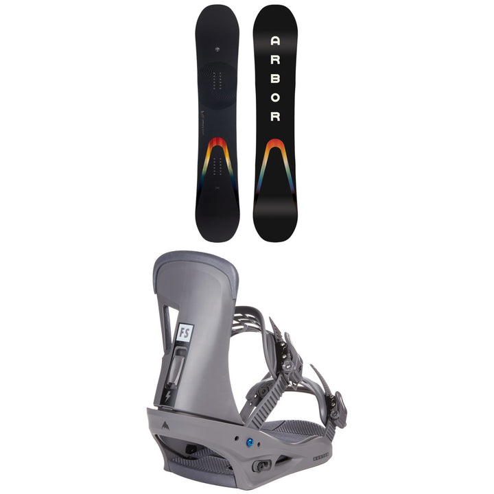 Arbor Formula Camber Snowboard + Burton Freestyle Snowboard Bindings