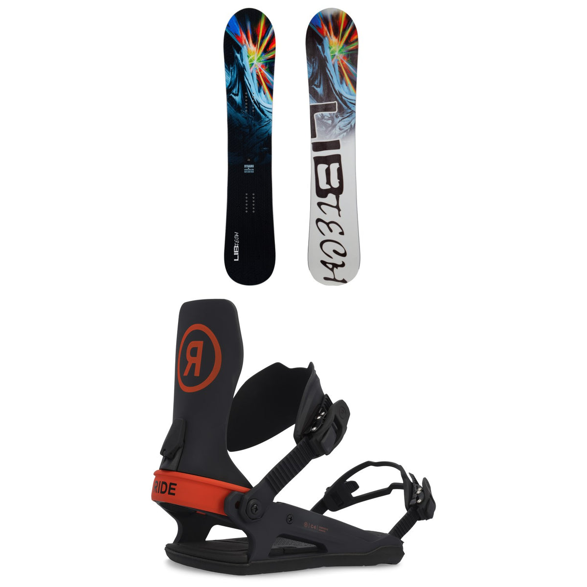 Lib Tech Dynamo C3 Snowboard + Ride C-6 Snowboard Bindings 2023
