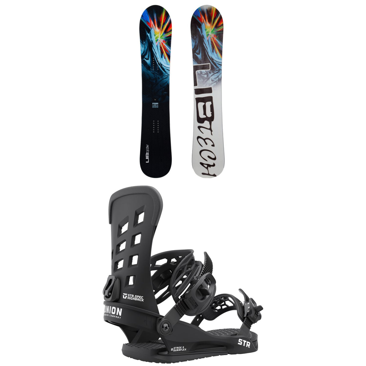 Lib Tech Dynamo C3 Snowboard + Union STR Snowboard Bindings
