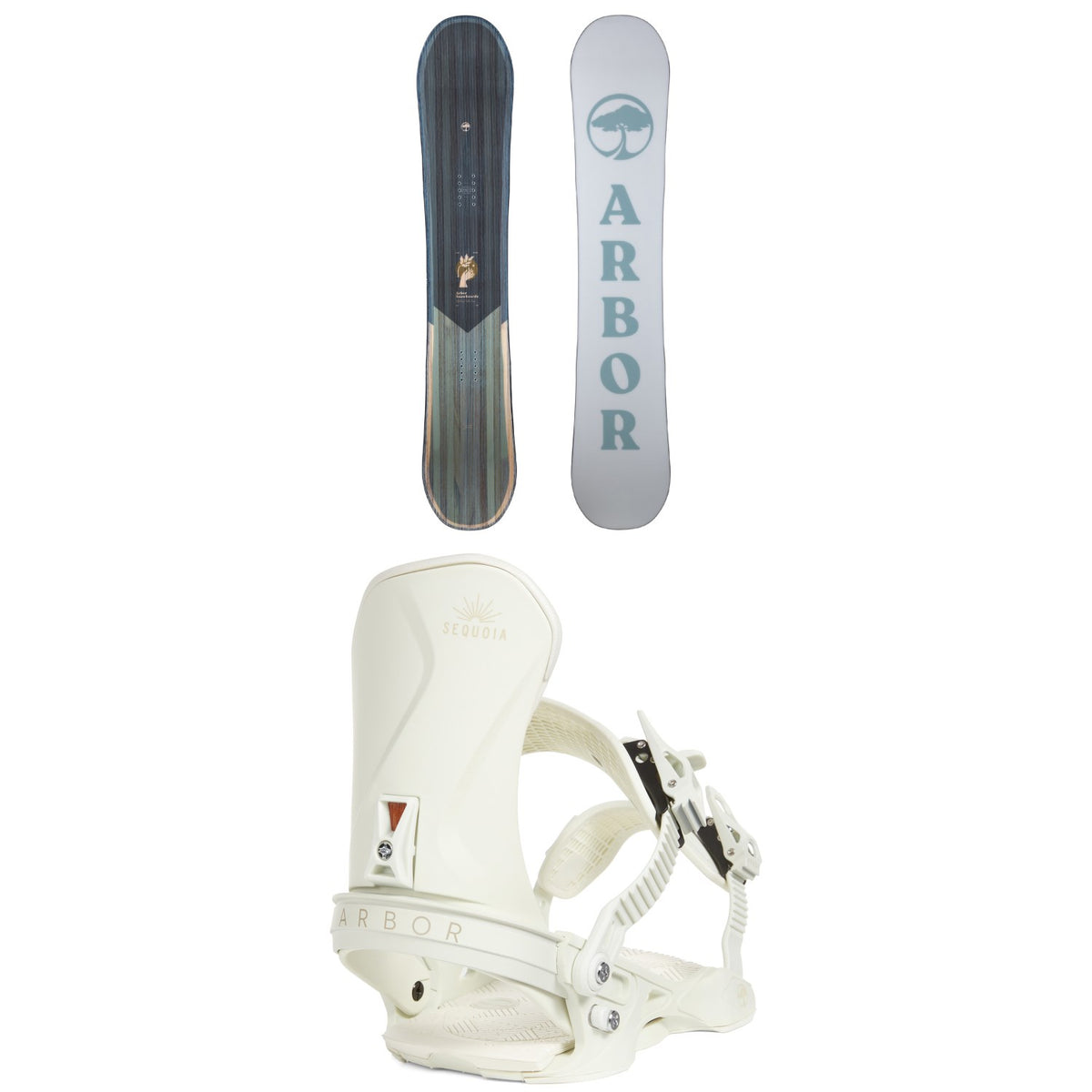 Arbor Ethos Snowboard + Sequoia LTD Snowboard Bindings - Women's 2023