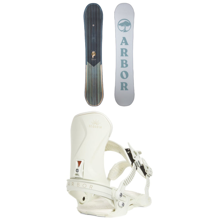 Arbor Ethos Snowboard + Sequoia LTD Snowboard Bindings - Women's 2023