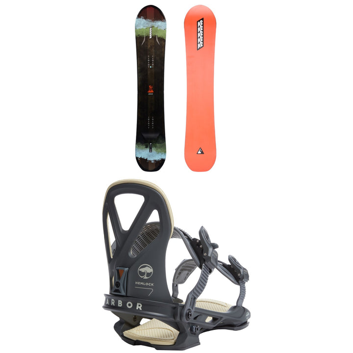 K2 Antidote Snowboard + Arbor Hemlock LTD Snowboard Bindings 2023