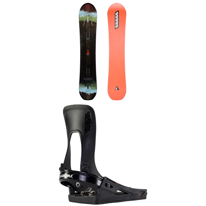 K2 Antidote Snowboard + Clicker X HB Snowboard Bindings 2023