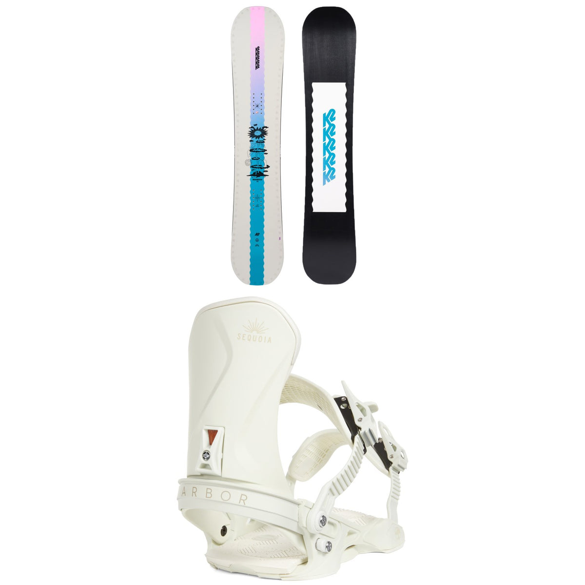 K2 Dreamsicle Snowboard + Arbor Sequoia LTD Snowboard Bindings - Women's 2023