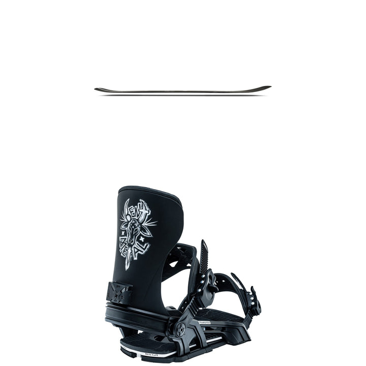 Ride Superpig Snowboard + Bent Metal Transfer Snowboard Bindings 2023