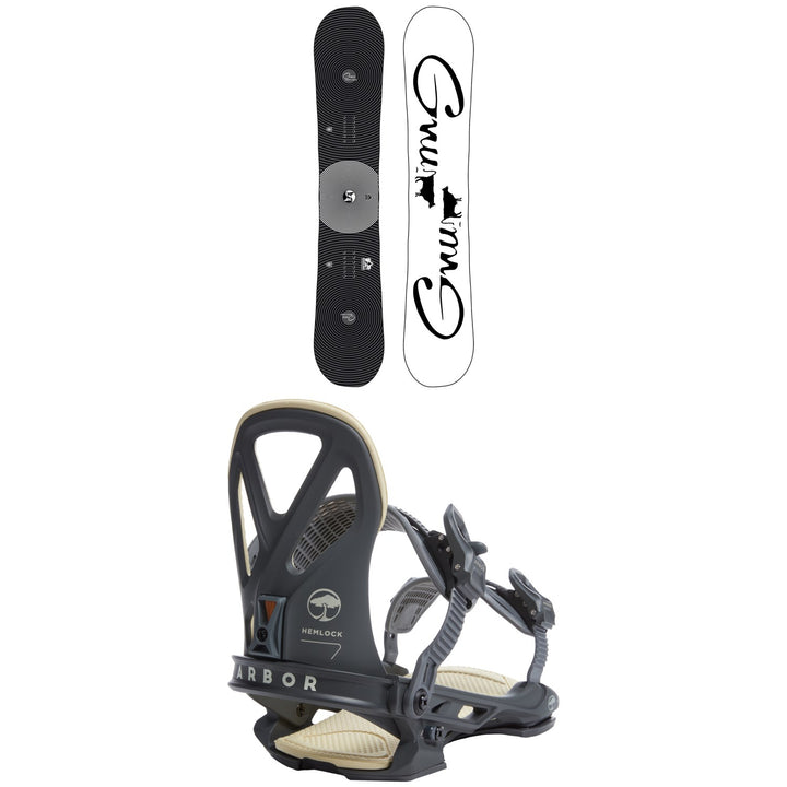 GNU Riders Choice Asym C2X Snowboard + Arbor Hemlock LTD Snowboard Bindings 2023