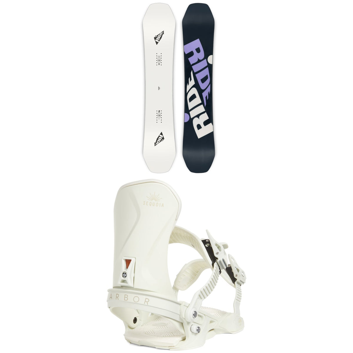 Ride Zero Snowboard + Arbor Sequoia LTD Snowboard Bindings - Women's 2023