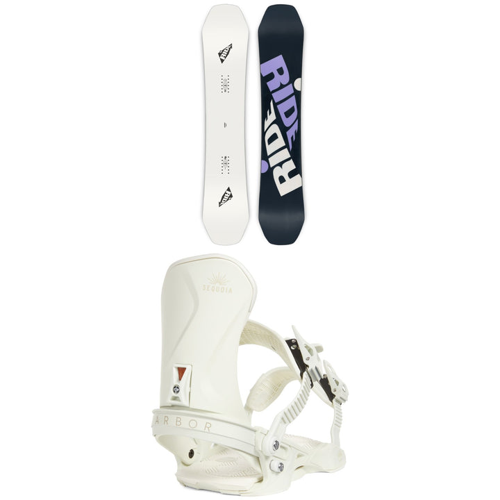 Ride Zero Snowboard + Arbor Sequoia LTD Snowboard Bindings - Women's 2023