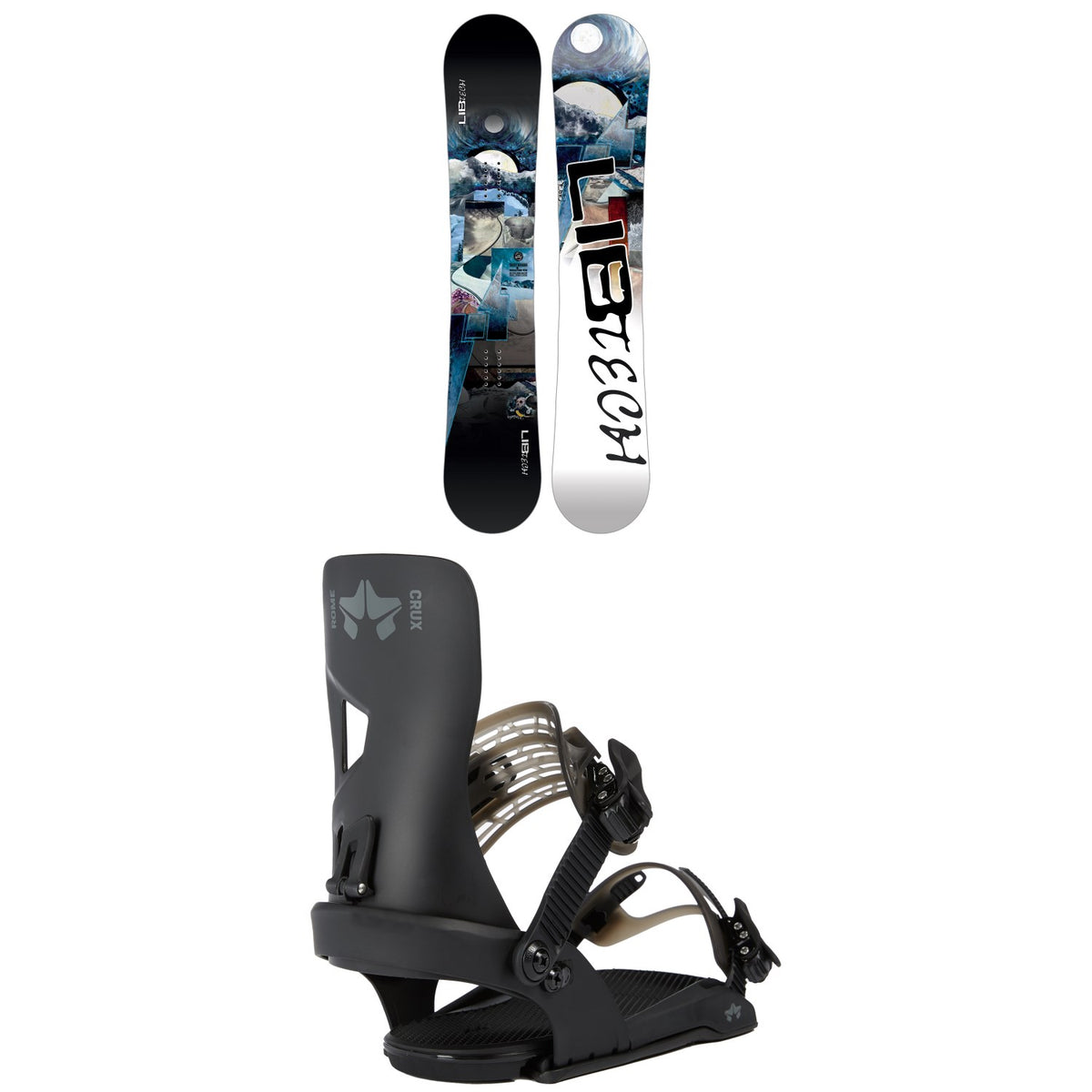 Lib Tech Skate Banana BTX Snowboard - Blem + Rome Crux SE Snowboard Bindings