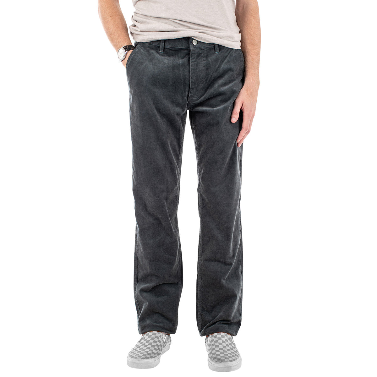 Jetty Depth Corduroy Pants - Men's Charcoal