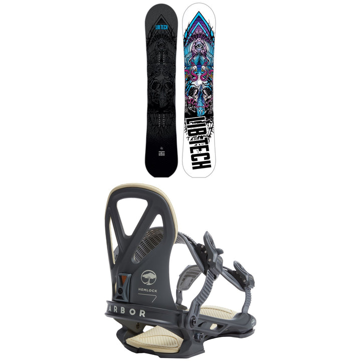 Lib Tech Terrain Wrecker C2X Snowboard + Arbor Hemlock LTD Snowboard Bindings 2023