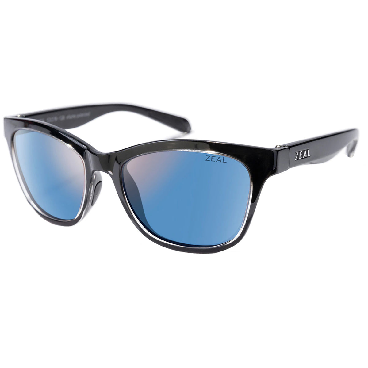 Zeal Duskwing Sunglasses Black Mirror/Horizon Blue