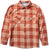 Vissla Eco-Zy Long-Sleeve Polar Flannel - Men's Barn Red
