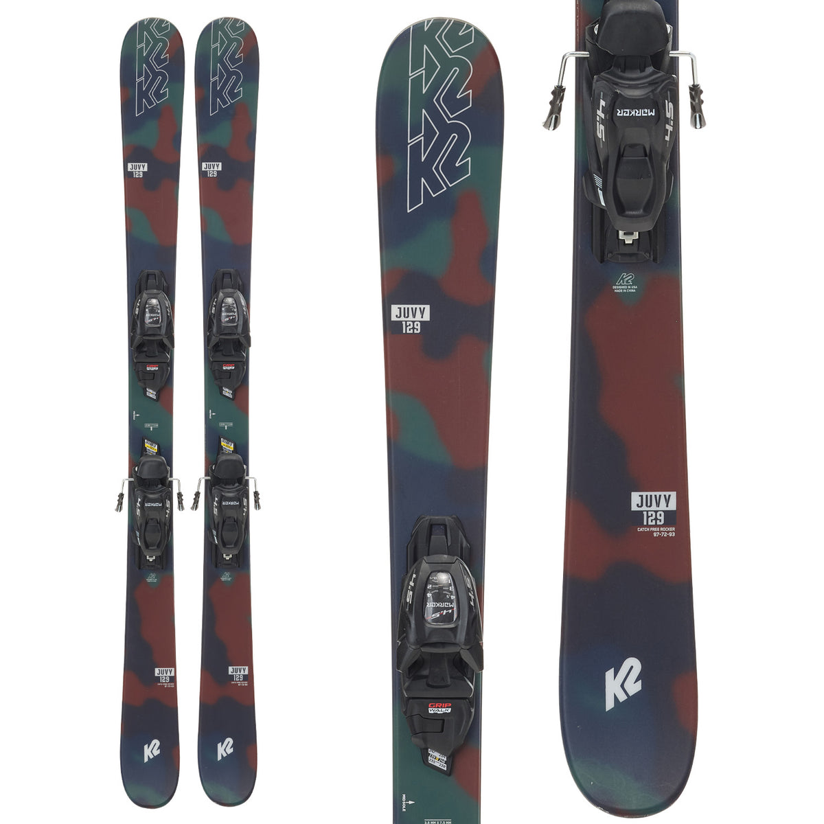 K2 Juvy Skis + FDT 7.0 Bindings - Kids' 2024