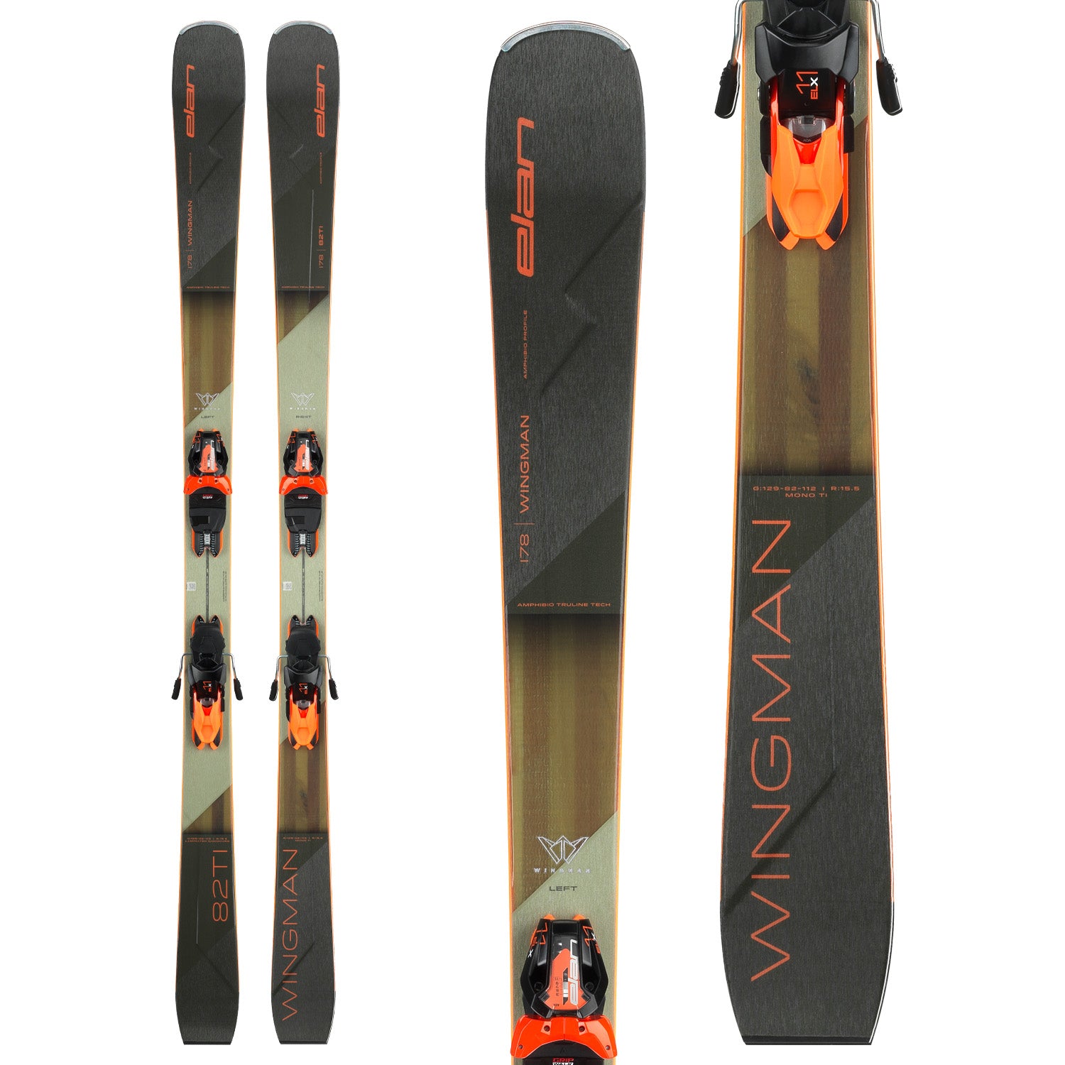 Elan Wingman 82 Ti ELX 11 GW ビンディング付き Elan Wingman 82 Ti Skis + PS ELX 11.0 GW GW Bindings 2025 – evo