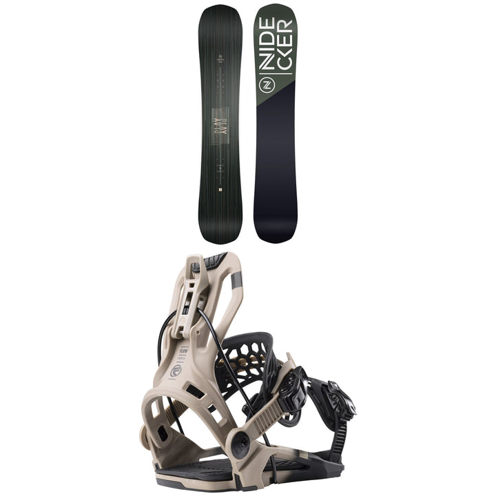 Nidecker Play Snowboard + Flow Fenix Snowboard Bindings 2024