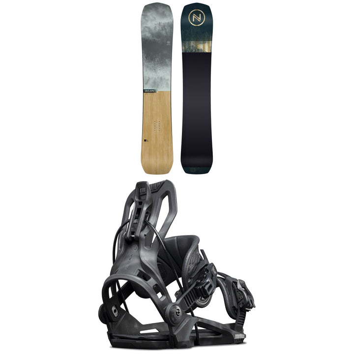 Nidecker Escape Snowboard + Flow Fenix Plus Fusion Snowboard Bindings 2024