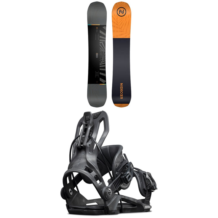 Nidecker Merc Snowboard + Flow Fenix Plus Fusion Snowboard Bindings 2024