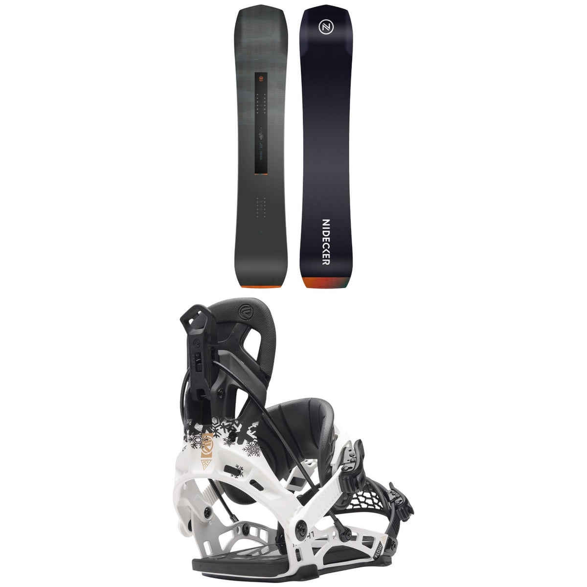Nidecker Thruster Snowboard + Flow NX2 Hybrid Snowboard Bindings 2024