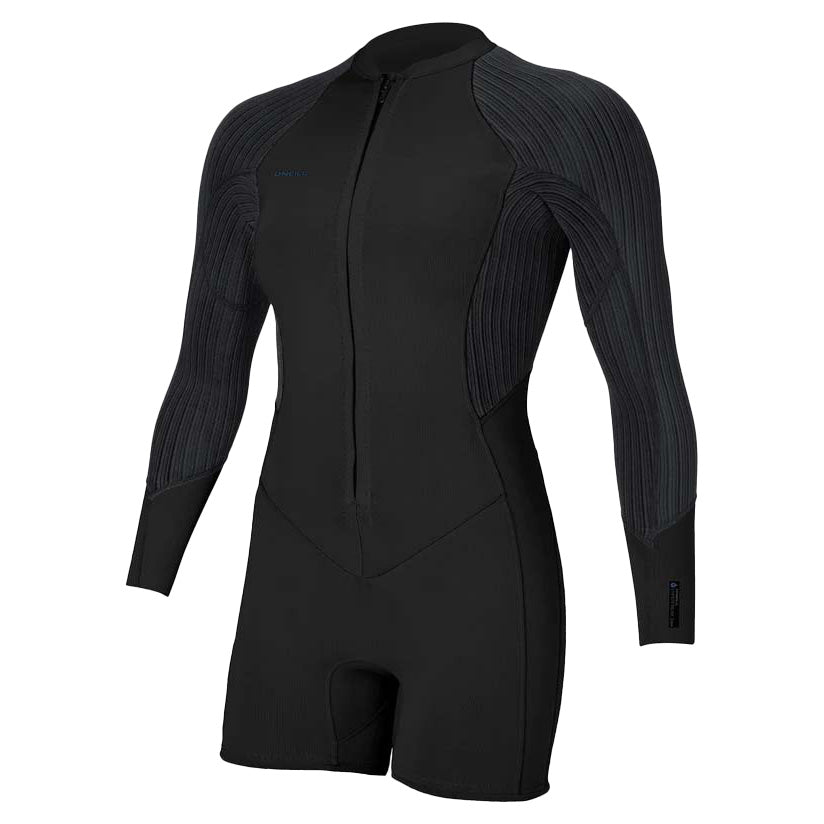 O'Neill 2mm Hyperfreak Front Zip Long-Sleeve Springsuit  - Women's Black/Black