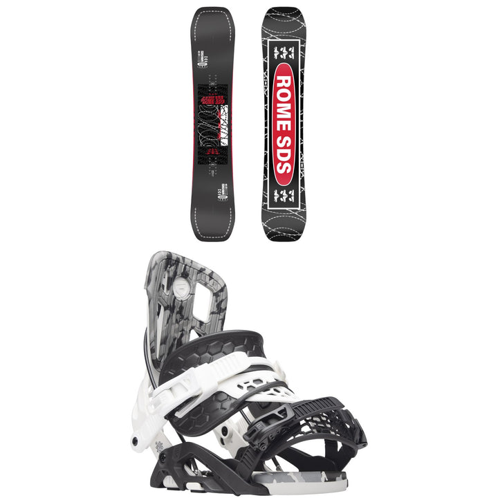 Rome Agent Snowboard + Flow Fuse Hybrid Snowboard Bindings 2024