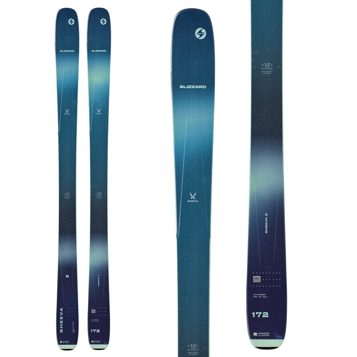 Blizzard Sheeva 9 Skis + Salomon Warden MNC 11 Demo Ski Bindings - Women's 2023