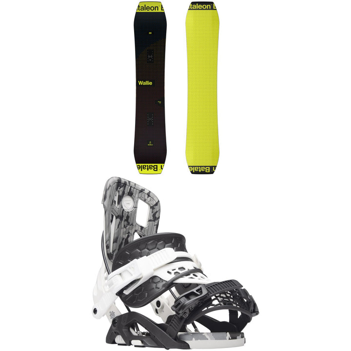 Bataleon Wallie Snowboard + Flow Fuse Hybrid Snowboard Bindings 2024