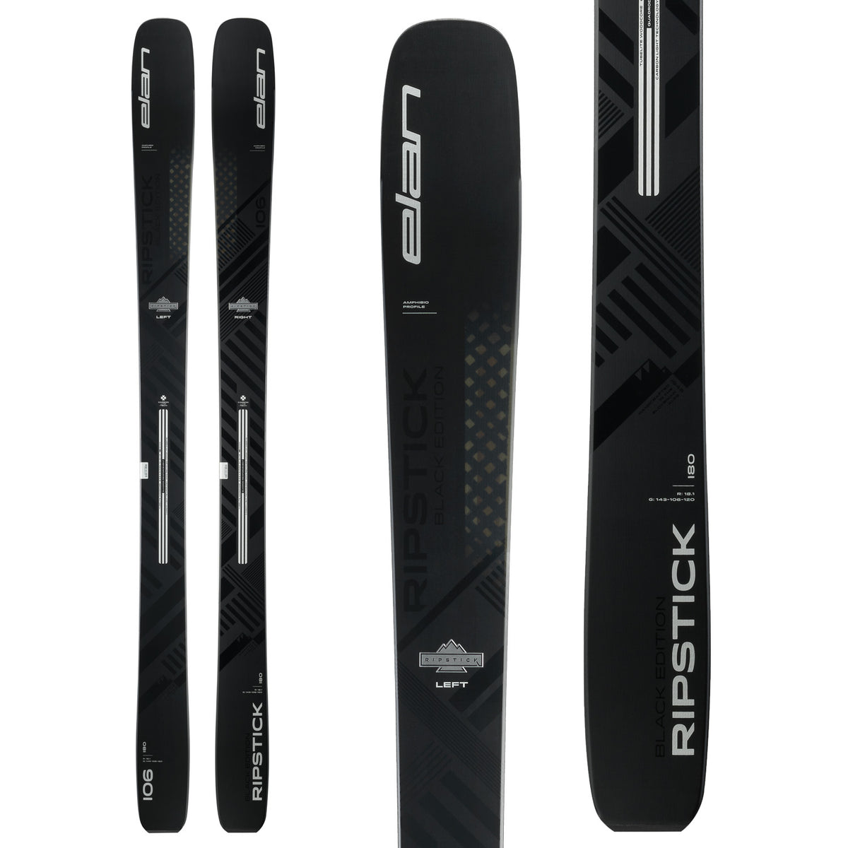 Elan Ripstick 106 Black Edition Skis 2024