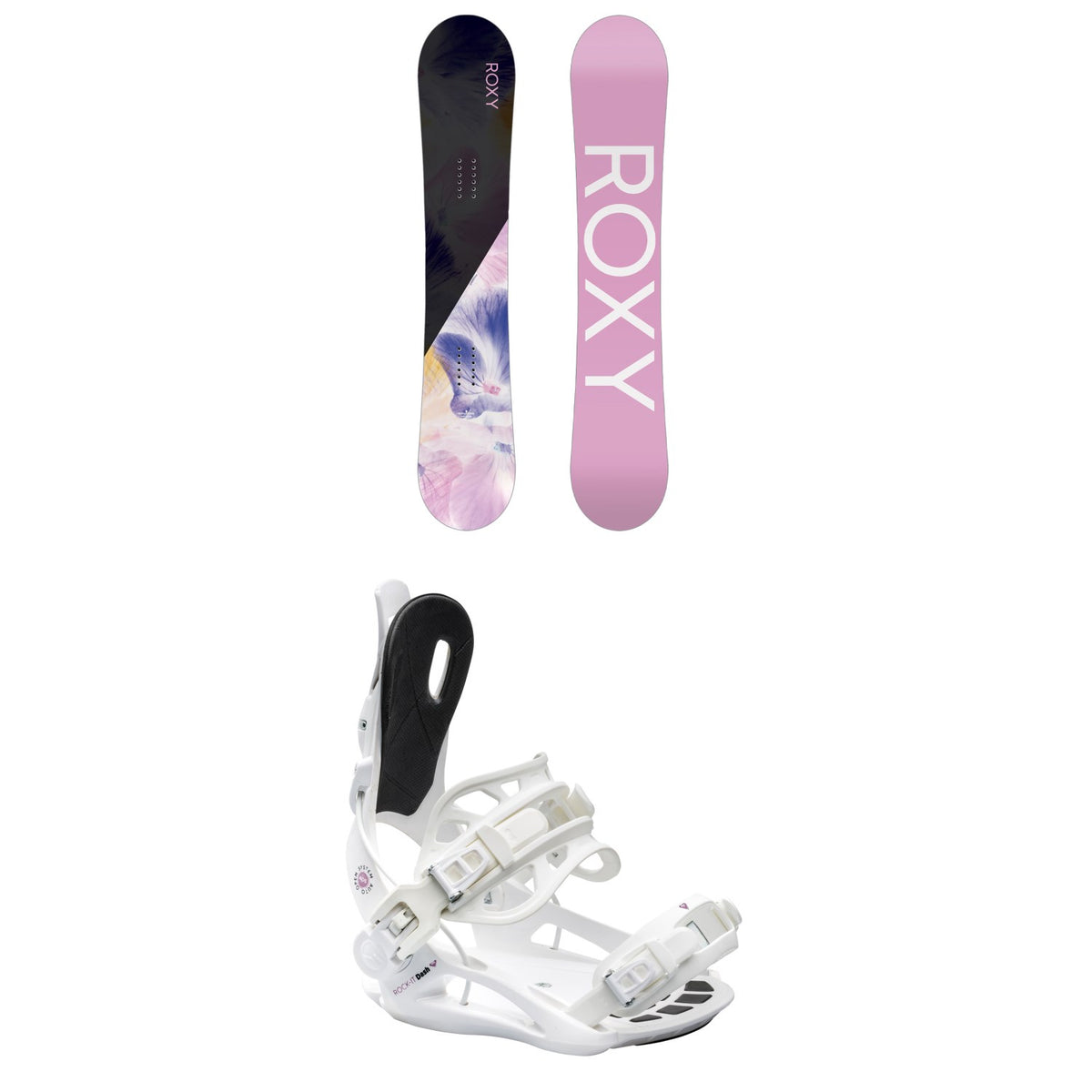 Roxy Dawn Snowboard + Rock-It Dash Snowboard Bindings - Women's 2024