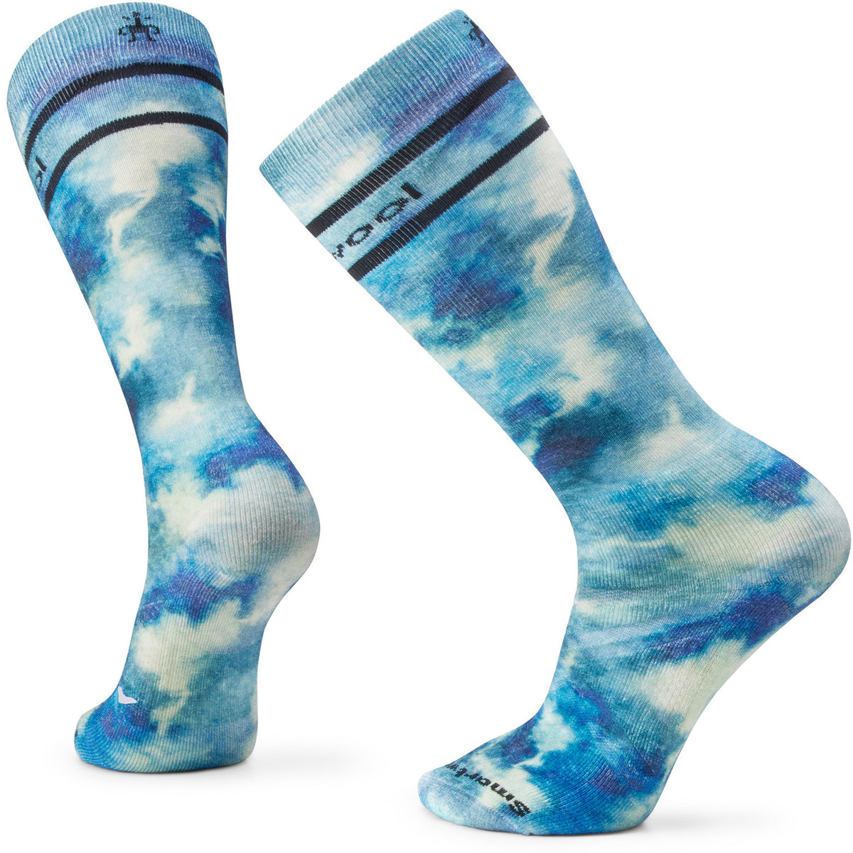 Smartwool Full Cushion Groovy Tie-Dye OTC Socks Deep Navy