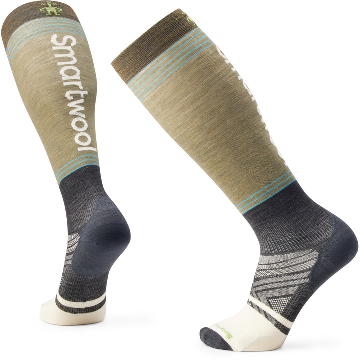 Smartwool Zero Cushion Logo OTC Socks Winter Moss