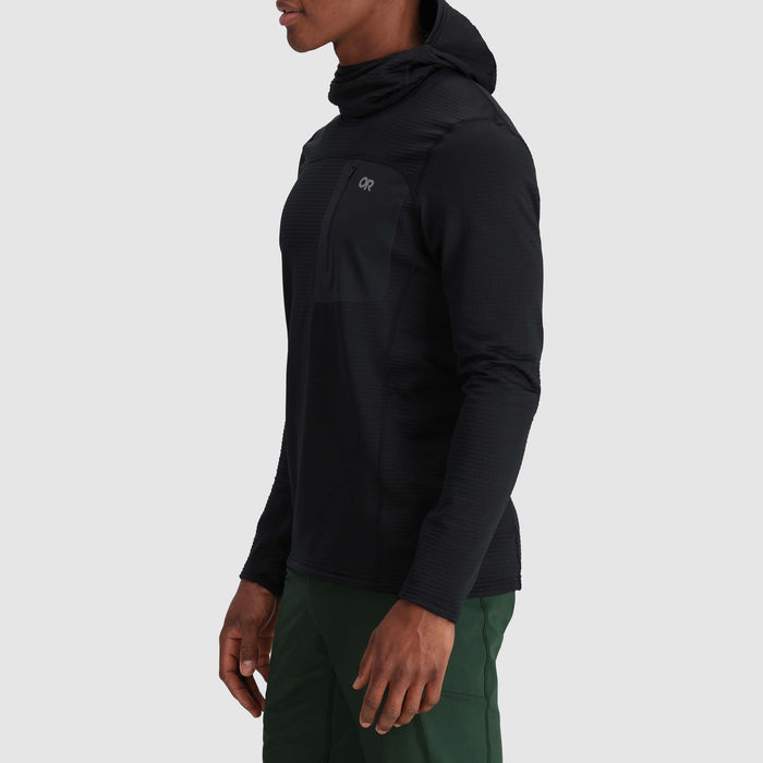 Outdoor Research Vigor Grid Fleece Pullover Hoodie - Men's Black
