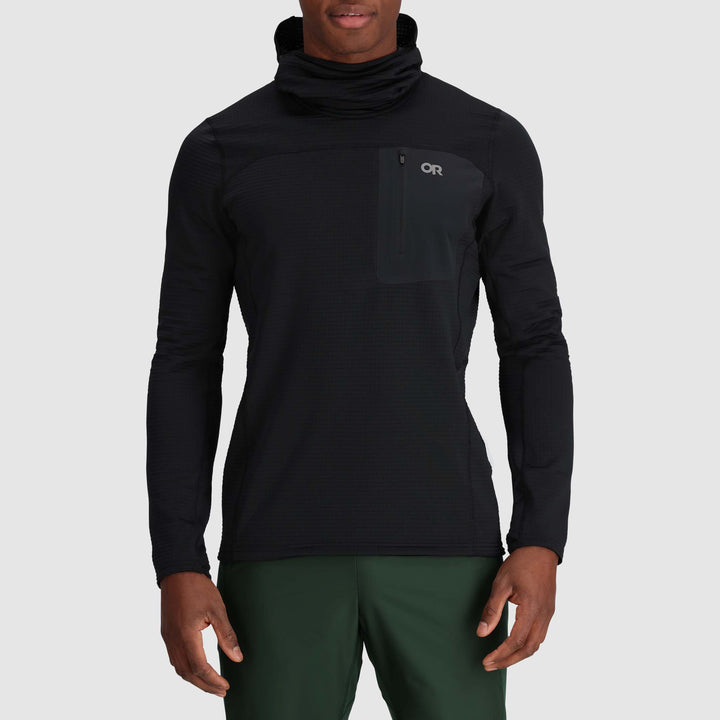 Outdoor Research Vigor Grid Fleece Pullover Hoodie - Men's Black