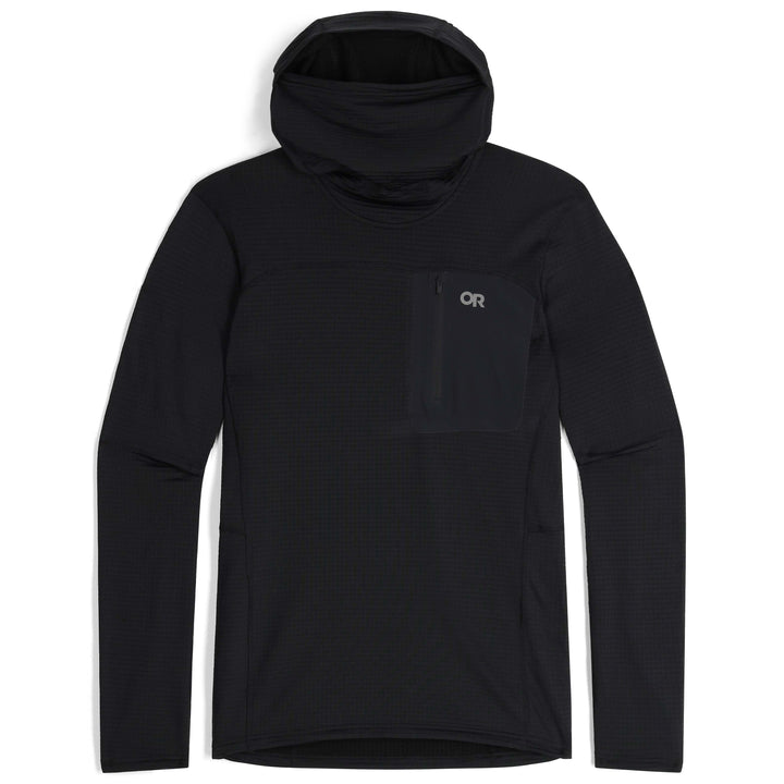 Outdoor Research Vigor Grid Fleece Pullover Hoodie - Men's Black