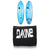 Softech Flash Eric Geiselman FCS II 5'0" Surfboard + Dakine 18" Rack Pads - Set of 2