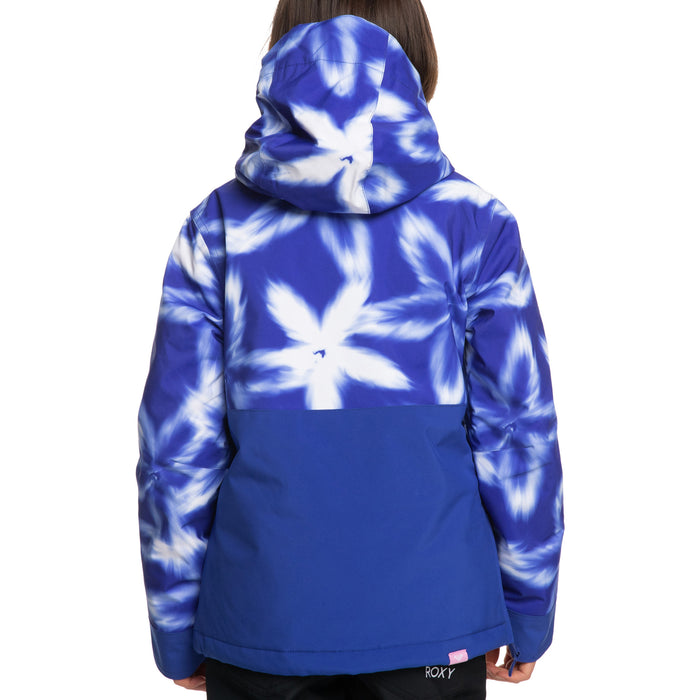 Roxy Shelter Jacket - Girls' Bluing Frozen Flower